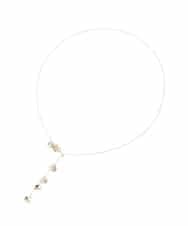 KS2GD13021 a.v.v(アー・ヴェ・ヴェ) フラワーモチーフネックレス ゴールド