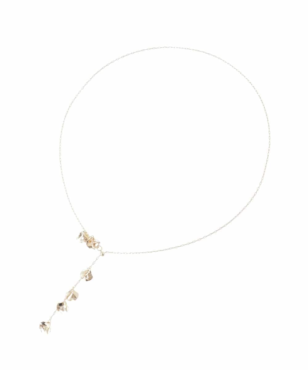 KS2GD13021 a.v.v(アー・ヴェ・ヴェ) フラワーモチーフネックレス ゴールド