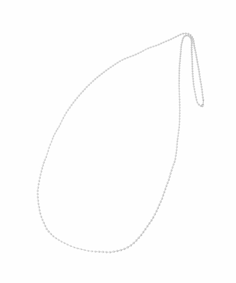 KS2GD14024 a.v.v(アー・ヴェ・ヴェ) ボールチェーンネックレス シルバー