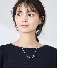 KS2GD16021 a.v.v(アー・ヴェ・ヴェ) フラワーモチーフネックレス ゴールド