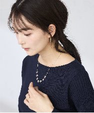 KS2GD16021 a.v.v(アー・ヴェ・ヴェ) フラワーモチーフネックレス ゴールド