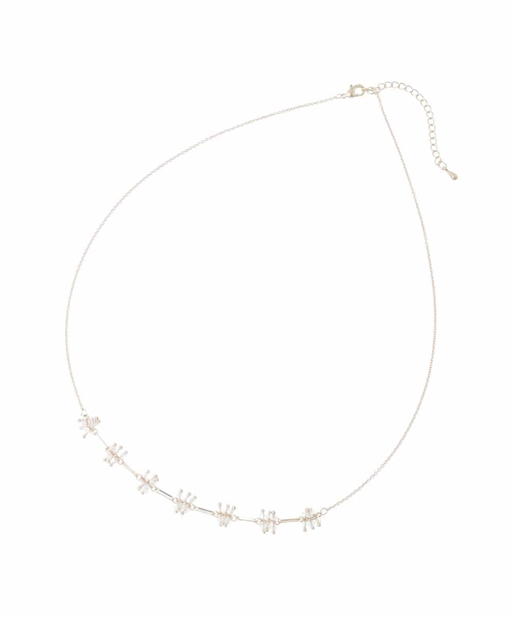 KS2GD16021 a.v.v(アー・ヴェ・ヴェ) フラワーモチーフネックレス ゴールド