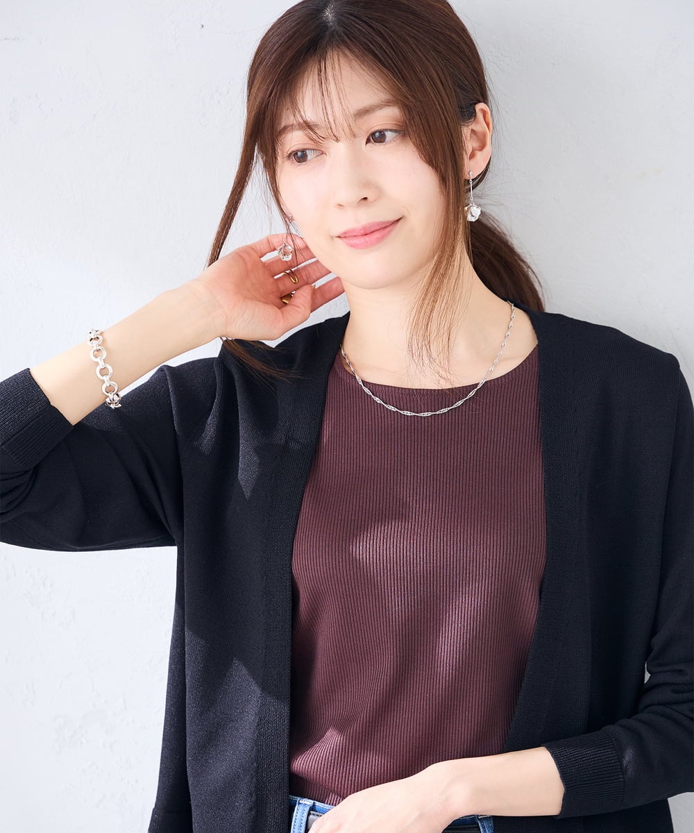 KS2GD17019 a.v.v(アー・ヴェ・ヴェ) ツイストチェーンネックレス ゴールド