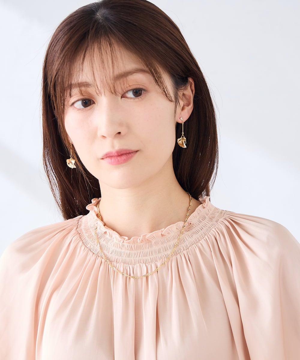 KS2GD17019 a.v.v(アー・ヴェ・ヴェ) ツイストチェーンネックレス ゴールド