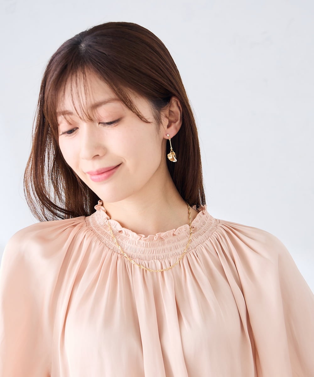 KS2GD17019 a.v.v(アー・ヴェ・ヴェ) ツイストチェーンネックレス ゴールド