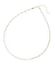 KS2GD17019 a.v.v(アー・ヴェ・ヴェ) ツイストチェーンネックレス ゴールド