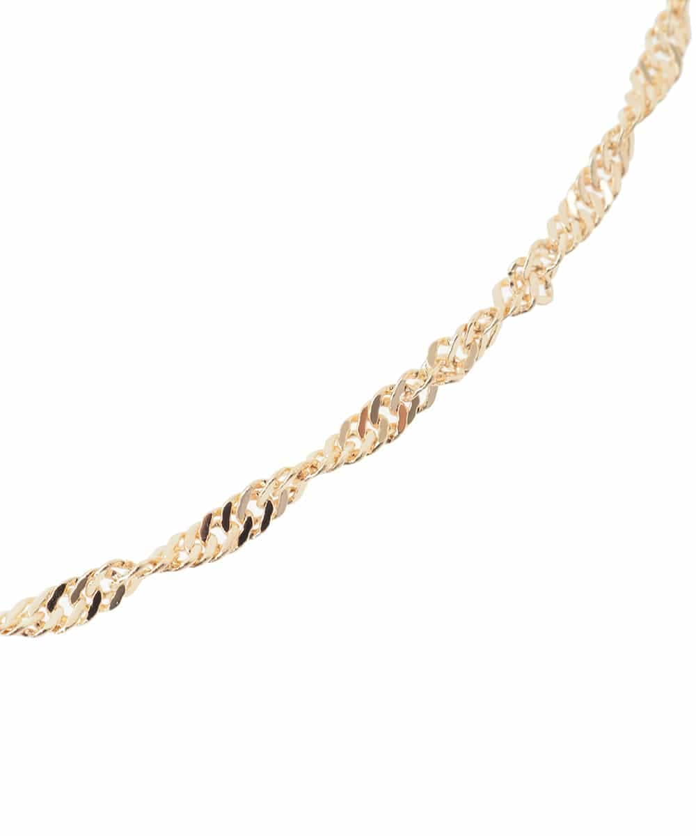 KS2GD17019 a.v.v(アー・ヴェ・ヴェ) ツイストチェーンネックレス ゴールド