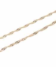 KS2GD17019 a.v.v(アー・ヴェ・ヴェ) ツイストチェーンネックレス ゴールド