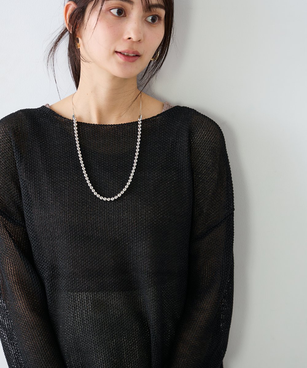 KS2GD18024 a.v.v(アー・ヴェ・ヴェ) シルバービーズネックレス シルバー