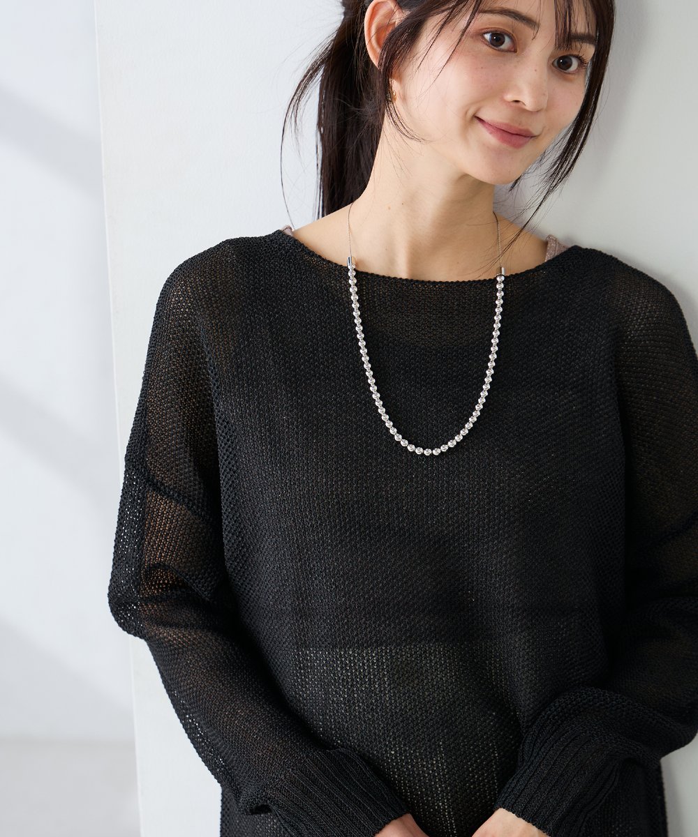 KS2GD18024 a.v.v(アー・ヴェ・ヴェ) シルバービーズネックレス シルバー