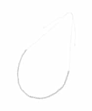 KS2GD18024 a.v.v(アー・ヴェ・ヴェ) シルバービーズネックレス シルバー