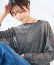 KS2GD21019 a.v.v(アー・ヴェ・ヴェ) ドロップモチーフコードネックレス ゴールド