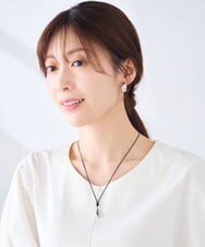 KS2GD21019 a.v.v(アー・ヴェ・ヴェ) ドロップモチーフコードネックレス ゴールド