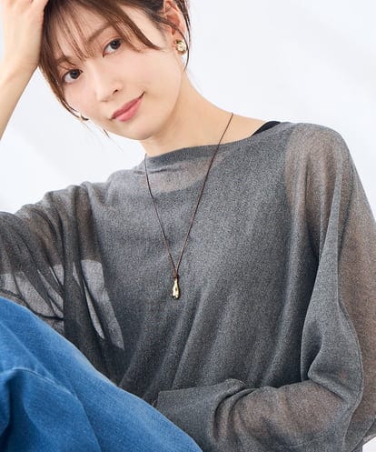 KS2GD21019 a.v.v ドロップモチーフコードネックレス