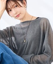 KS2GD21019 a.v.v(アー・ヴェ・ヴェ) ドロップモチーフコードネックレス ゴールド