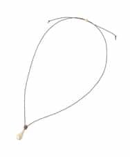 KS2GD21019 a.v.v(アー・ヴェ・ヴェ) ドロップモチーフコードネックレス ゴールド