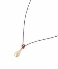 KS2GD21019 a.v.v(アー・ヴェ・ヴェ) ドロップモチーフコードネックレス ゴールド