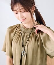 KS2GD22021 a.v.v(アー・ヴェ・ヴェ) オーバルモチーフネックレス ゴールド