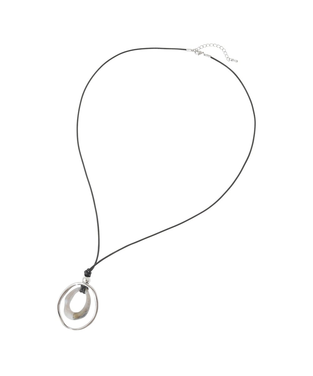 KS2GD22021 a.v.v(アー・ヴェ・ヴェ) オーバルモチーフネックレス ゴールド