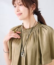 KS2GD22021 a.v.v(アー・ヴェ・ヴェ) オーバルモチーフネックレス ゴールド