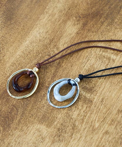 KS2GD22021 a.v.v オーバルモチーフネックレス