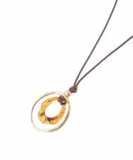 KS2GD22021 a.v.v(アー・ヴェ・ヴェ) オーバルモチーフネックレス ゴールド