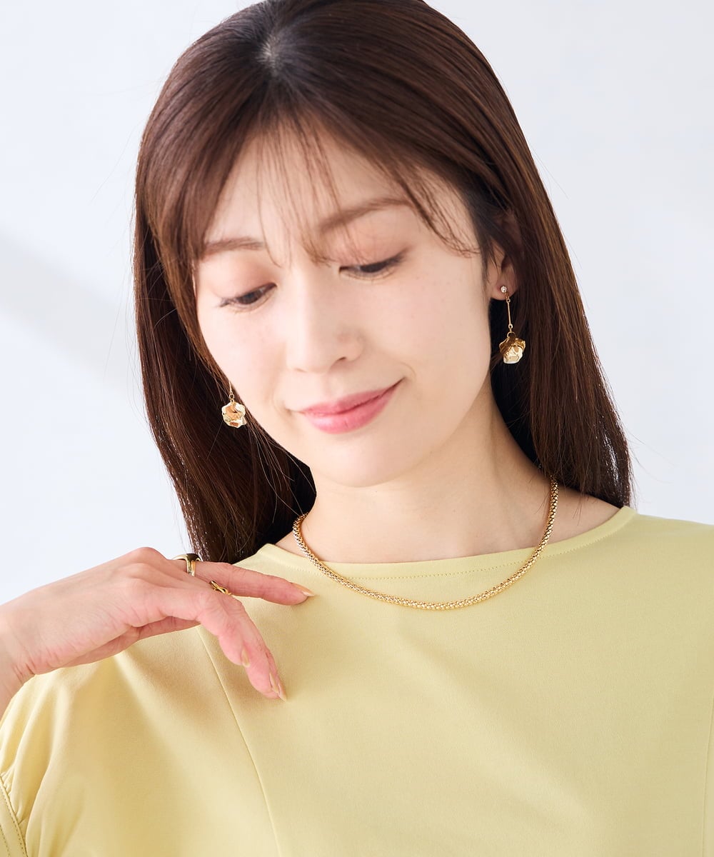 KS2GD23019 a.v.v(アー・ヴェ・ヴェ) チェーンネックレス ゴールド