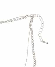 KS2GD24021 a.v.v(アー・ヴェ・ヴェ) クリアビーズチェーンネックレス シルバー