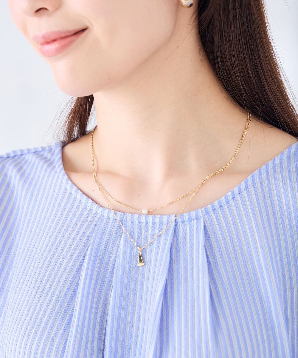 KS2GD26019 a.v.v(アー・ヴェ・ヴェ) レイヤードネックレス ゴールド
