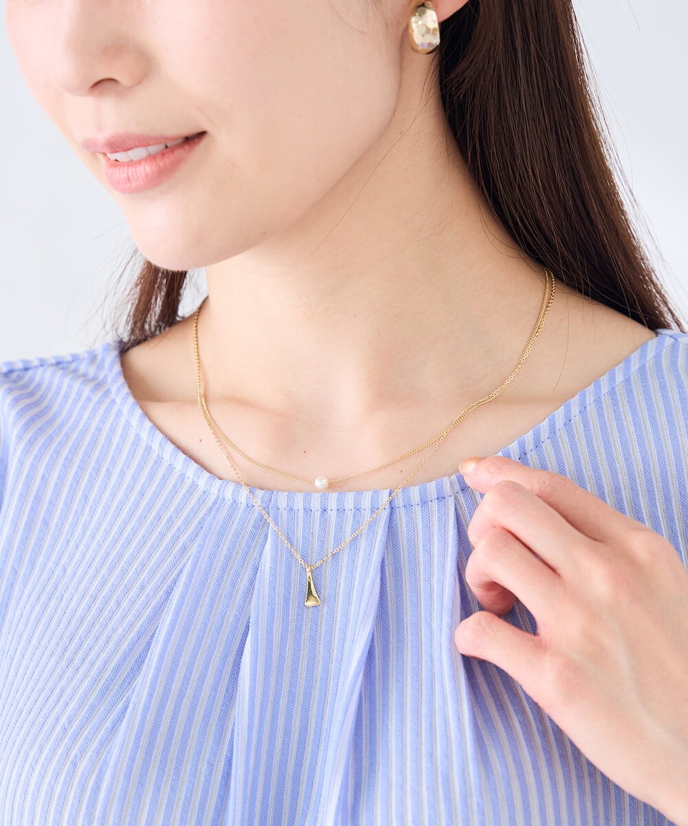 KS2GD26019 a.v.v(アー・ヴェ・ヴェ) レイヤードネックレス ゴールド