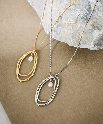 KS2GD27021 a.v.v パール付きワントップネックレス