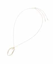 KS2GD27021 a.v.v(アー・ヴェ・ヴェ) パール付きワントップネックレス ゴールド