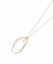 KS2GD27021 a.v.v(アー・ヴェ・ヴェ) パール付きワントップネックレス ゴールド