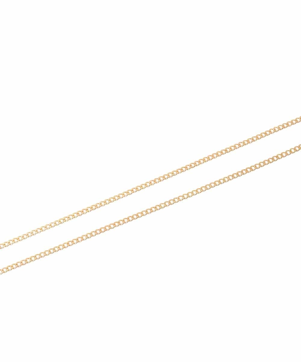 KS2GD27021 a.v.v(アー・ヴェ・ヴェ) パール付きワントップネックレス ゴールド