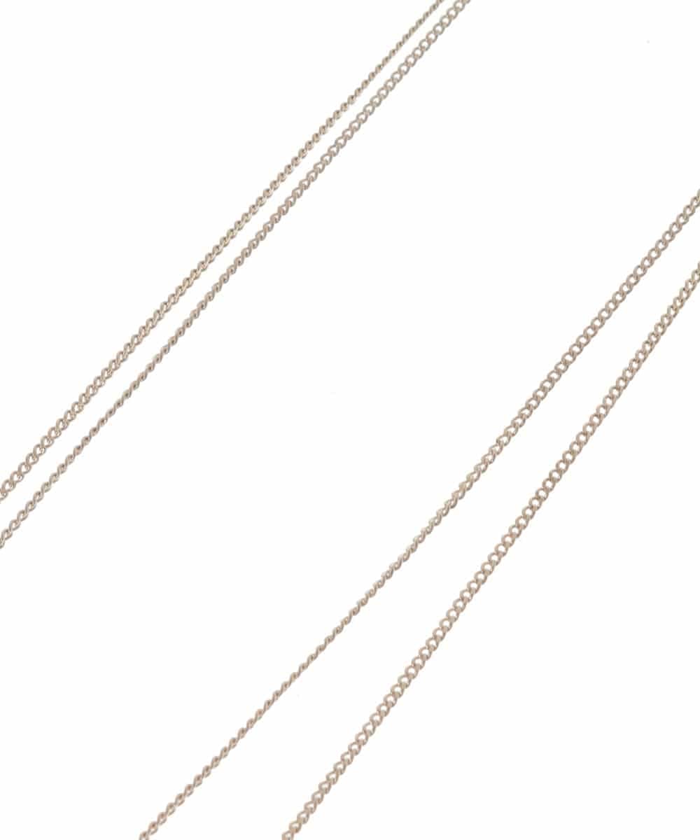 KS2GD44019 a.v.v(アー・ヴェ・ヴェ) サークルプレート２レン２ＷＡＹネックレス ゴールド