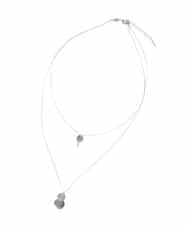 KS2GD44019 a.v.v(アー・ヴェ・ヴェ) サークルプレート２レン２ＷＡＹネックレス シルバー