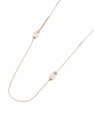 KS2GD48029 a.v.v(アー・ヴェ・ヴェ) クリアパーツネックレス ゴールド