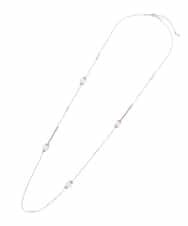 KS2GD48029 a.v.v(アー・ヴェ・ヴェ) クリアパーツネックレス シルバー