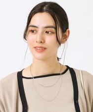 KS2GS19019 a.v.v(アー・ヴェ・ヴェ) 2連チェーンショートネックレス シルバー
