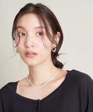 KS2GS21024 a.v.v(アー・ヴェ・ヴェ) 二連パール調マンテルネックレス ゴールド