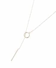KS2IA10021 a.v.v(アー・ヴェ・ヴェ) スライドチェーンネックレス ゴールド