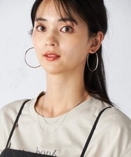 KS2JA01021 a.v.v(アー・ヴェ・ヴェ) 変形ダブルチェーンネックレス ゴールド