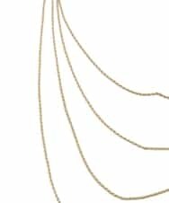 KS2JD18029 a.v.v(アー・ヴェ・ヴェ) チェーンネックレス ゴールド