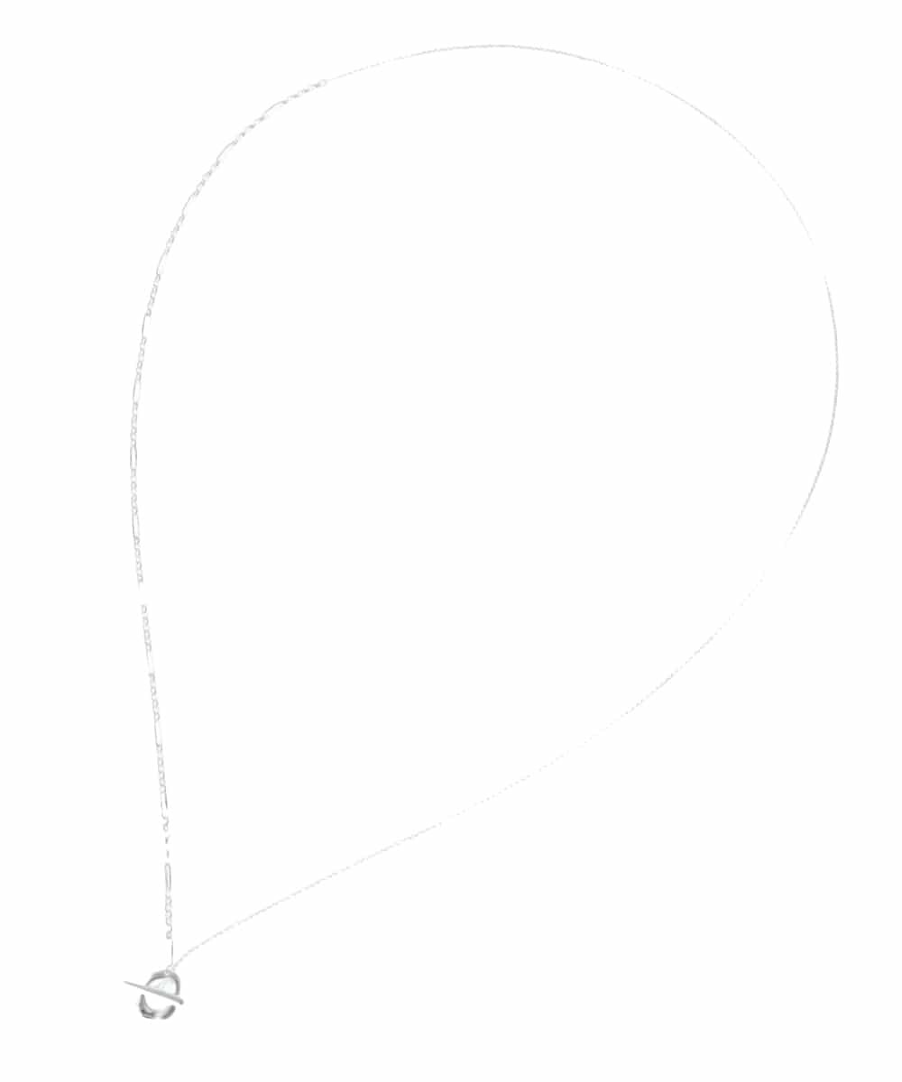 KS2JS17019 a.v.v(アー・ヴェ・ヴェ) スライドロングネックレス シルバー