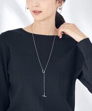 KS2JV15019 a.v.v(アー・ヴェ・ヴェ) マンテルロングネックレス シルバー
