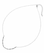 KS2KJ14016 a.v.v(アー・ヴェ・ヴェ) ツイストバーショートネックレス シルバー
