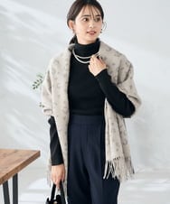 KS3AD07029 a.v.v(アー・ヴェ・ヴェ) レオパードストール ベージュ