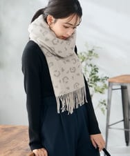 KS3AD07029 a.v.v(アー・ヴェ・ヴェ) レオパードストール ベージュ