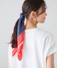 KS3GD01034 a.v.v(アー・ヴェ・ヴェ) シルクスカーフ アイボリー