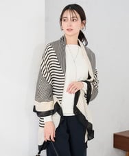 KS3GD02029 a.v.v(アー・ヴェ・ヴェ) 大判ストール ブラック